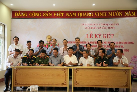 Đại diện các đơn vị ký kết quy chế phối hợp