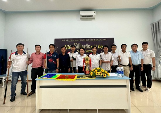 Giải Bida nội bộ Quỹ Bảo vệ và Phát triển rừng tỉnh Quảng Nam năm 2023
