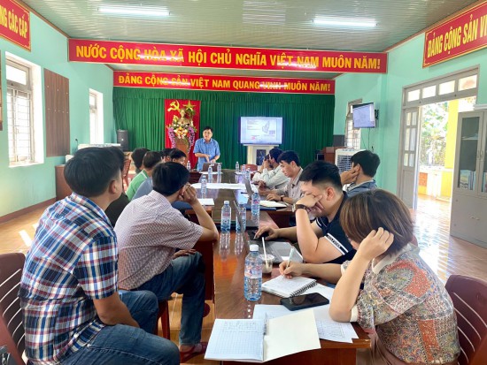 Hình ảnh Hội nghị tại Cộng đồng dân cư thôn  Long Sơn, xã Trà Sơn huyện Bắc Trà My