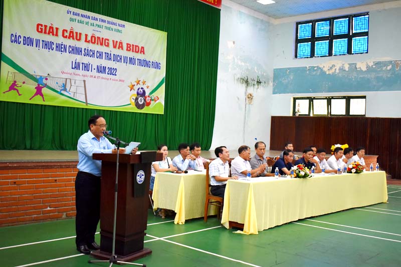 Đồng chí: Phạm Phú – Phó Giám đốc, CT Công đoàn phát biểu khai mạc