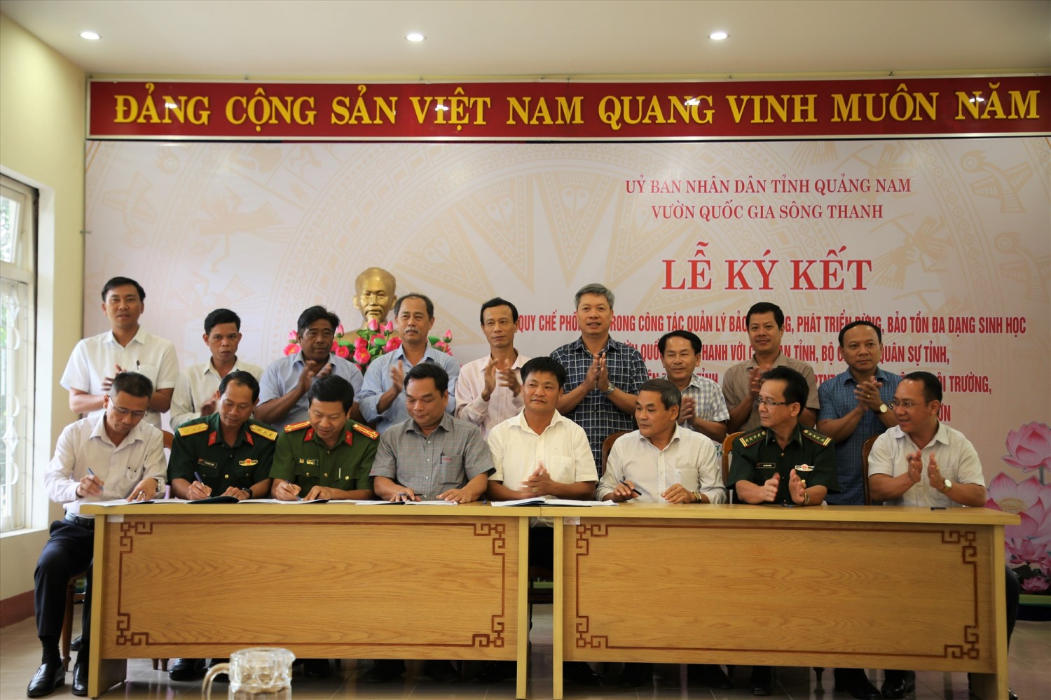 Đại diện các đơn vị ký kết quy chế phối hợp